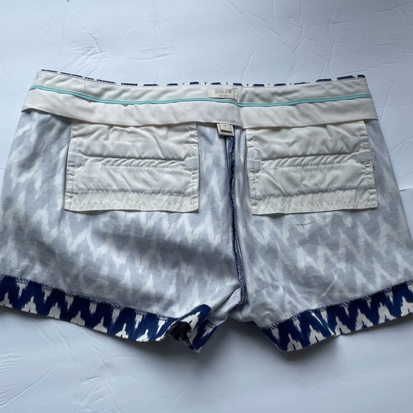 J. Crew Shorts Chevron Ikat Stretch Chino Style 37569 Size 4 - Picture 6 of 8